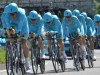 L'Astana vince la cronosquadre del #GdTM, Agnoli primo leader