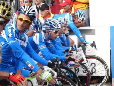 Primo allenamento per gli azzurri sulle strade australiane di Geelong.